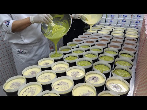 Видео: баскский чизкейк в испанском стиле - корейская уличная еда