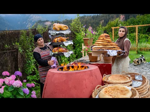Видео: 🍳🏡 Традиционный тандури и курица, приготовленные в азербайджанской деревне.
