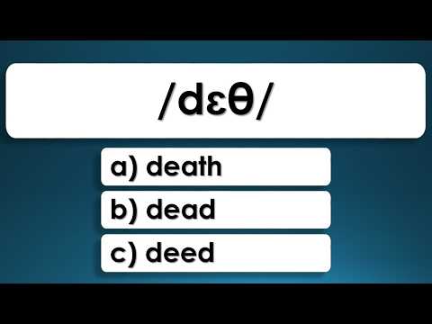Видео: Тест по фонетической транскрипции (IPA) | 100 вопросов | Английское произношение | Фонетический а...