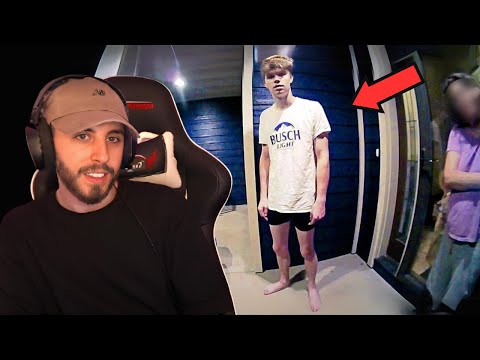 Видео: Полиция застала мужчину на пороге его дома сразу после того, как он от них сбежал...