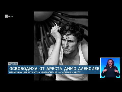 Видео: Съдът остави актьора Димо Алексиев под домашен арест