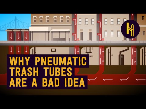 Видео: Пневматическая мусорная система острова Рузвельт