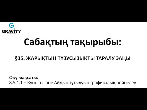 Видео: 8 cынып §35. ЖАРЫҚТЫҢ ТҮЗУСЫЗЫҚТЫ ТАРАЛУ ЗАҢЫ
