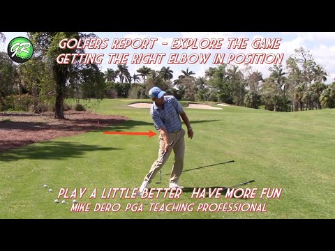 Видео: Правильное положение правого локтя во время замаха вниз