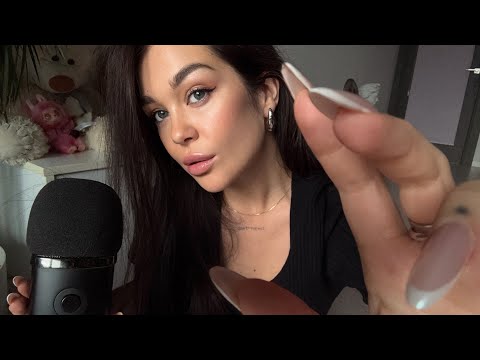 Видео: АСМР шепотом /прикосновения к камере ✨