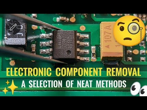 Видео: Как снять электронные компоненты — Часть 1 / Учебное пособие по пайке