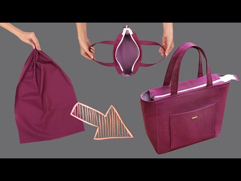Видео: Вот какую стильную сумку я сшила - хотя мне никто не верит, что она не из модного бутика.