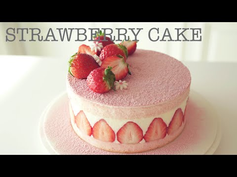 Видео: Как сделать клубничный торт/How to make Strawberry Cake