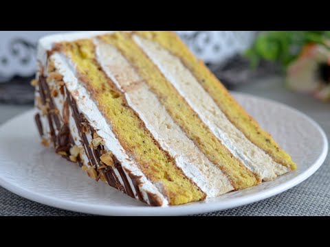Видео: Мягкий и большой торт, тает во рту!