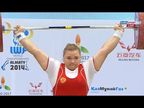 Видео: 2014 World Weightlifting Championships, Women +75 kg \ Тяжелая Атлетика. Чемпионат Мира
