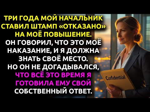 Видео: Мой босс ГОДАМИ держал на меня секретную папку... но не знал, ЧТО я делала всё это время.