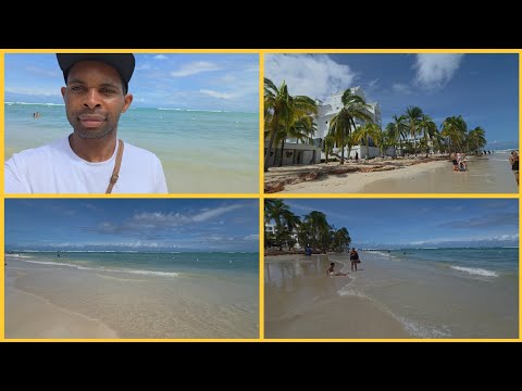 Видео: Отель Riu Ocho Rios: прогулка по песчаному пляжу под жарким солнцем.