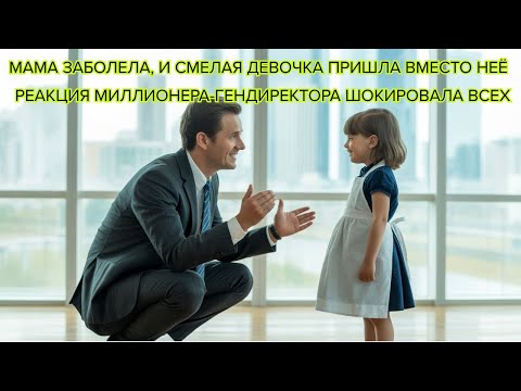 Видео: Мама заболела, и смелая девочка пришла вместо неё – реакция миллионера гендиректора шокировала всех