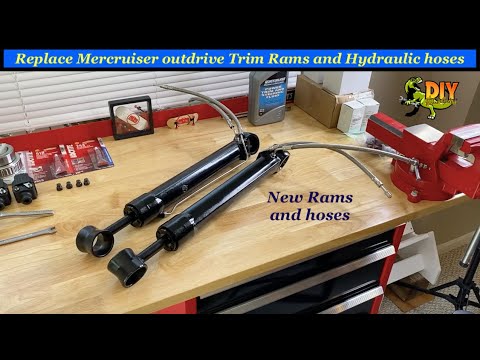 Видео: Заменить гидроцилиндры подвески Mercruiser и гидравлические шланги (Alpha one Gen 1 (2))