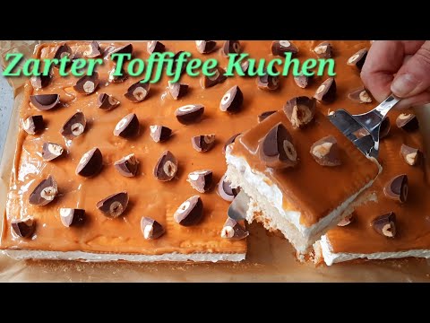 Видео: Sehr leckerer TOFFIFEE KUCHEN, schnell und einfach zu machen!  Нежнейший, карамельный тортик