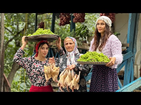 Видео: Запеченная в духовке курица Асмр, глазированная соком дикого винограда