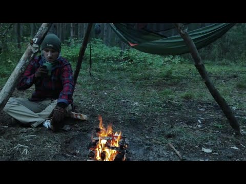 Видео: Замерз.Поход с ночевкой. Бушкрафт.