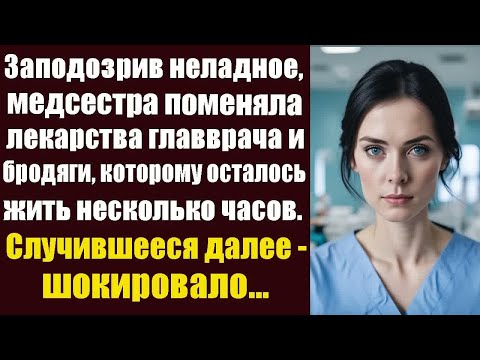 Видео: Заподозрив неладное, медсестра поменяла местами лекарства главврача и бродяги, которому оставалось..