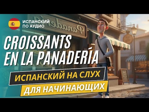 Видео: Испанский на слух, рассказ "Круассаны в пекарне" для начинающих A1