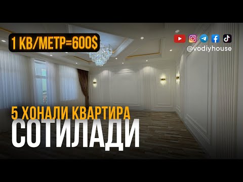 Видео: Фарғона шахар калинскийда 5 хонали квартира сотилади