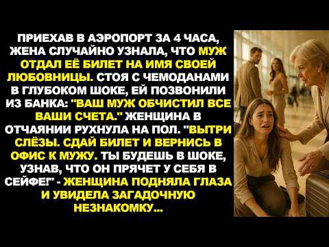 Видео: Приехав в аэропорт за 4 часа, жена случайно узнала, что муж отдал её билет другой.. История из жизни