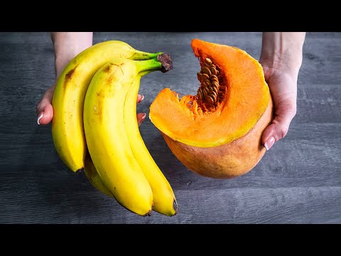 Видео: Готовлю уже ВСЮ ОСЕНЬ! Возьми БАНАН и ТЫКВУ и тоже делай ЭТУ ВКУСНЯТИНУ...