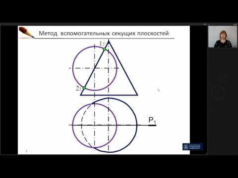 Видео: Лекция 12. Пересечение поверхностей метод плоскостей