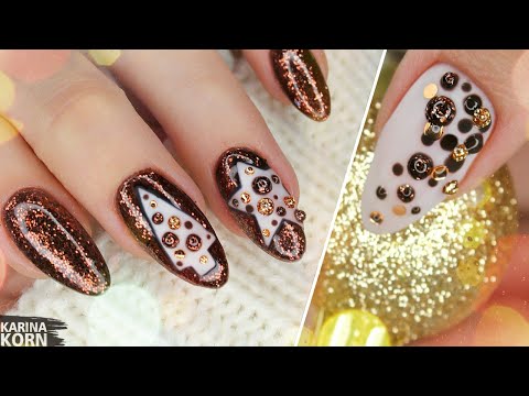 Видео: 😣 Запорола дизайн | ⭐Объемный дизайн /Самый блестящий и новогодний маникюр 2020 / New year nail art