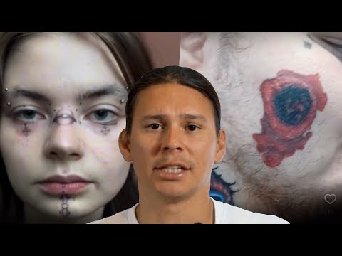Видео: Поколение Z делает самые глупые татуировки на лице