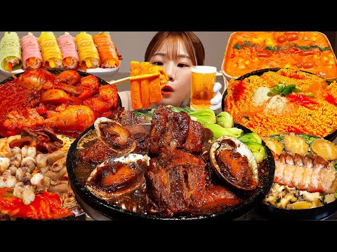 Видео: Sub)Real Mukbang- Корейская еда, которую вы хотите 🍱 Ттокпокки, острая рамэн, курица, пибимпап🔥 ASMR