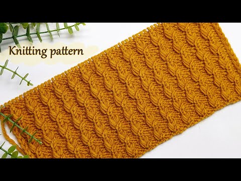 Видео: Богатый , объемный ,узор спицами   "Жатва"