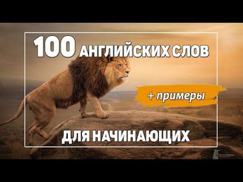 Видео: 100 самых нужных английских слов для начинающих с примерами. Существительные.