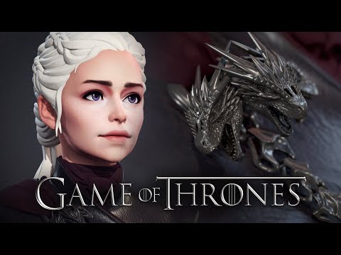 Видео: Дейенерис Таргариен | 3D модель | Игра Престолов