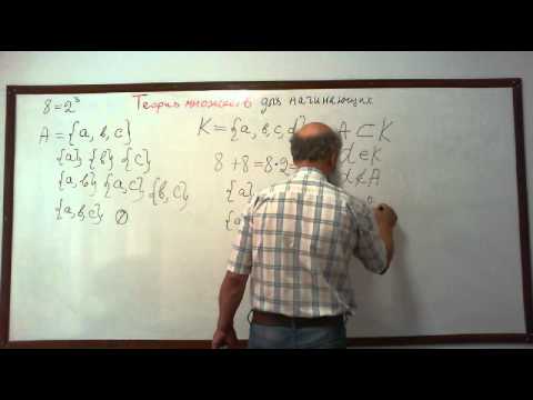 Видео: Теория множеств  Лекция 1 Часть 2