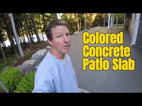 Видео: Как залить цветное бетонное патио у себя на заднем дворе!