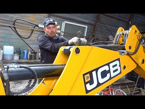 Видео: JCB 3CX третий техосмотр на 1000 МЧ. Вспоминаем, как это было. Обслуживание трактора экскаватора.