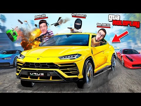 Видео: ДОГОНИ LAMBORGHINI URUS И ВЫИГРАЙ 1.000.000$! 1.000 ИГРОКОВ ОХОТЯТСЯ НА НАС! (GTA 5 RP / RADMIR)