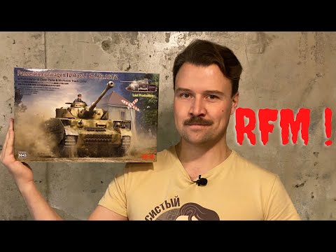 Видео: Обзор модели,новинка танк panzer lV Ausf J от компании RFM  1/35 с интерьером и рабочими траками.
