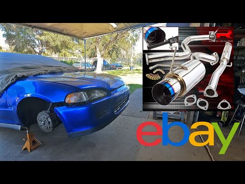 Видео: Полная 3-дюймовая выхлопная система Cat back за 170 долларов на EBAY!