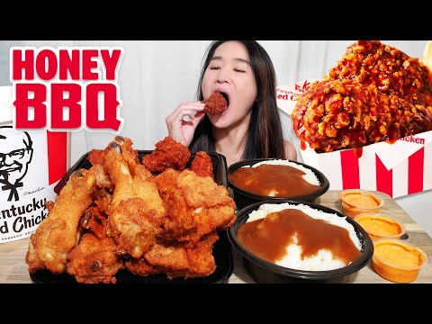 Видео: Вернулся в Лос-Анджелес, наслаждаюсь новым блюдом KFC: курицей барбекю в медово-барбекю соусе! Ор...