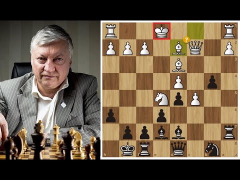 Видео: Карпов атакует застрявшего в центре КОРОЛЯ! Шахматы.