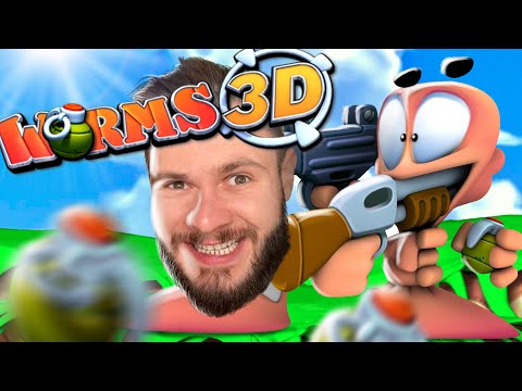 Видео: ОБЪЕМНЫЕ ЧЕРВЯЧКИ // FROST & SNAKE: Worms 3D