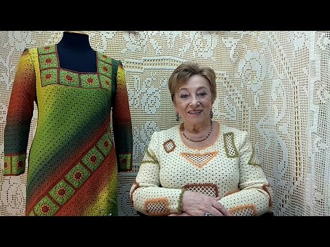 Видео: Платье "Зимние каникулы". Мастер-класс по вязанию крючком от О. С. Литвиной.