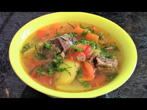 Видео: Шурпа с говядиной - очень вкусное блюдо народов Востока.