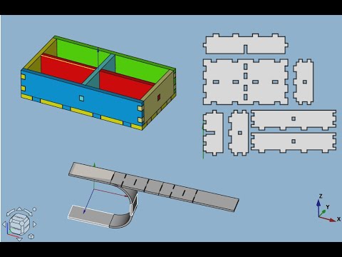 Видео: FreeCAD.#37. Создаем коробки для лазерной резки с помощью верстака "Laser Cut Interlocking"