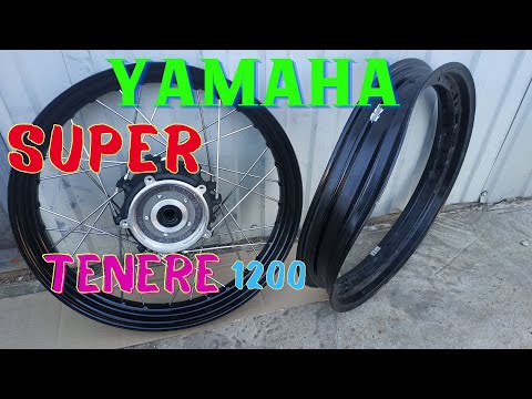 Видео: Yamaha Super Tenere XT1200ZE замена оригинального обода на стальной