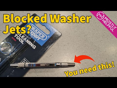Видео: Инструмент для очистки форсунок стеклоомывателя Draper (03322) — быстрый обзор и устранение засор...