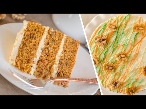 Видео: Вкуснее не бывает! МОРКОВНЫЙ ТОРТ | нежные коржи + крем-чиз | CARROT CAKE RECIPE