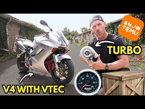 Видео: Я поставил TEMU TURBO на самый дешевый в Великобритании HONDA VFR800