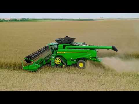 Видео: Відкрийте для себе майбутнє: Багатобарабанні комбайни JOHN DEERE T6